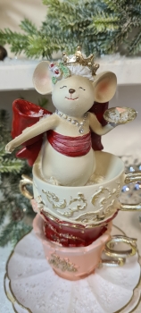 Tea Time Mäusekönigin Tassen  Weihnachtsdeko Advent